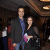 Rohit Roy pose with wife Manasi Joshi Roy at the Launch of Farhad Samar's Book 'Flash Point'
