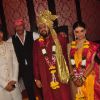 Jackie Shroff poses with the Wedding Couple Rahul and Aditi Thackeray