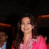 Juhi Chawla smiles for the camera at the Launch of RUBARU Fusion Show