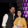 Sreesanth with his wife at Smita Thackerey's Son's Wedding Reception