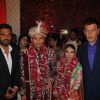 Suniel Shetty and Aditya Pancholi at Producer Krishna Choudhary's Daughter's Wedding