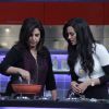 Sanaa Khan learns cooking from Farah Khan at the Launch of Farah Ki Daawat