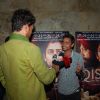 Irrfan Khan was snapped taking interview at the Special Screening of Qissa