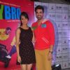Cast poses for the media at the Promotions of Hey Bro