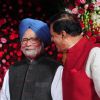 Manmohan Singh was snapped at Subbarami Reddy's Grand Son's Wedding Reception