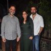 Harry Baweja poses with his family at the Grand Success Bash of Hey Bro's Music