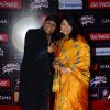 Anandan Sivamani poses with wife at GIMA Awards 2015