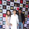 Sonu Nigam poses with his Wife and a friend at Radio Mirchi Awards