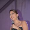 Sunny Leone interacts with the audience at Indian Racing Excellence Awards