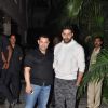 Aamir Khan and Abhishek Bachchan pose at the Celebration of Kunal Kapoor's Upcoming Wedding