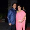 Shaan with his wife at Tulsi Kumar's Wedding Reception