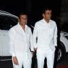 Abbas and Mustan Burmawalla pose for the media at Tulsi Kumar's Wedding Reception