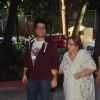 Goldie Behl with his mother at Amit Mehra's Prayer Meet
