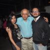 Mukesh Bhatt poses with his children at the First Look Launch of Mr. X