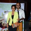 Sugandha Garg and Raghu Ram pose for the media at the Premier of Coffee Bloom