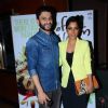 Sugandha Garg and Arjun Mathur pose for the media at the Premier of Coffee Bloom