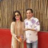 Lalit Pandit poses for the media at Shabana Azmi's Holi Bash