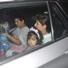 Twinkle Khanna was snapped with daughter Nitara Kumar at Anu Dewan's Son's Birthday Bash