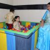 Asha Bhosle plays with the kids at the Inauguration