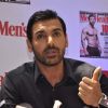 John Abraham interacts with the media at the Launch of Men's Health March Edition