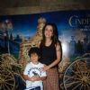 Madhurima Nigam with her Son at the Screening of Cindrella