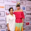Masaba Gupta with Nargis Fakri at the Lakme Fashion Week 2015 Day 2