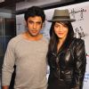 Amit Sadh and Shruti Hassan pose for the media at the Launch of Harry's Bar & Cafe