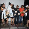 Gauahar Khan greets Sofia Hayat at the Album Launch