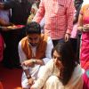 Aishwarya Rai Bachchan was snapped doing puja at Gudi Padwa Celebrations