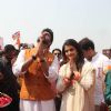 Abhishek Bachchan and Aishwarya Rai Bachchan offer their prayers at Gudi Padwa Celebrations