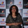 Reema Lagoo poses for the media at the Launch of Colors Marathi