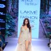Esha Gupta walks for Arpita Mehta at Lakme Fashion Week 2015 Day 4