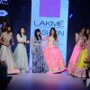 Ileana D'Cruz walks for Anushree Reddy at Lakme Fashion Week 2015 Day 4