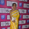 Suchitra Pillai poses for the media at the Grand Finale of Lakme Fashion Week 2015
