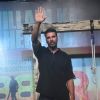 Akshay Kumar waves to the audience at the Trailer Launch of Gabbar Is Back