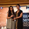Aishwarya Rai Bachchan gives an award at L'Oreal Paris Femina Women Awards 2015