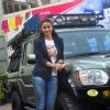 Gul Panag poses for the media at the Launch of Mahindra & Discovery's 'Off Road