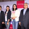 Gul Panag poses with members at the Launch of Mahindra & Discovery's 'Off Road