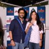 Arshad Warsi and Maria Goretti pose for the media at the Launch of The House Restaurant