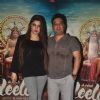 Ahmed Khan poses with wife Shaira Khan at the Promotions of Ek Paheli Leela