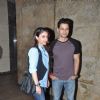 Soha Ali Khan and Kunal Khemu pose for the media at Light Box
