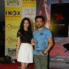 Emraan Hashmi with Amyra Dastur at the promotion of Mr.X