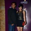 Mandira Bedi and raj Kaushal at Color's Party