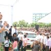 Akshay Kumar greets his fans at the Promotions of Gabbar Is Back in Delhi