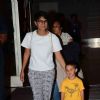 Kiran Rao was snapped with son Azad at Airport while returning from Disneyland Trip