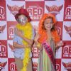 Kids pose for the media dressed in funky outfits at Red FM Bash for Sunrisers Hyderabad Team