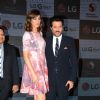Anil and Stunning Nargis Fakhri at Launch of LG G Flex 2
