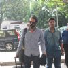 Arjun Rampal Snapped with a Bearded Hunk Look at Airport