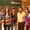 Sumit with the cast and crew of Surya The Super Cop.