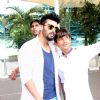 Arjun Kapoor clicks a selfie with a fan at Airport